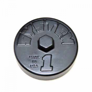 Black Billet Inspection Cap for  Billet filters - 209 series 3-¾” Billet filters