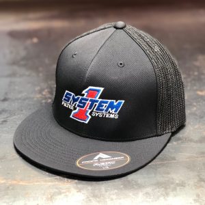 SYSTEM 1 FLEX FIT-HAT BLACK
